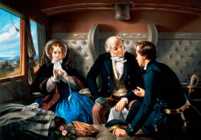 First Class - The Meeting by Abraham Solomon